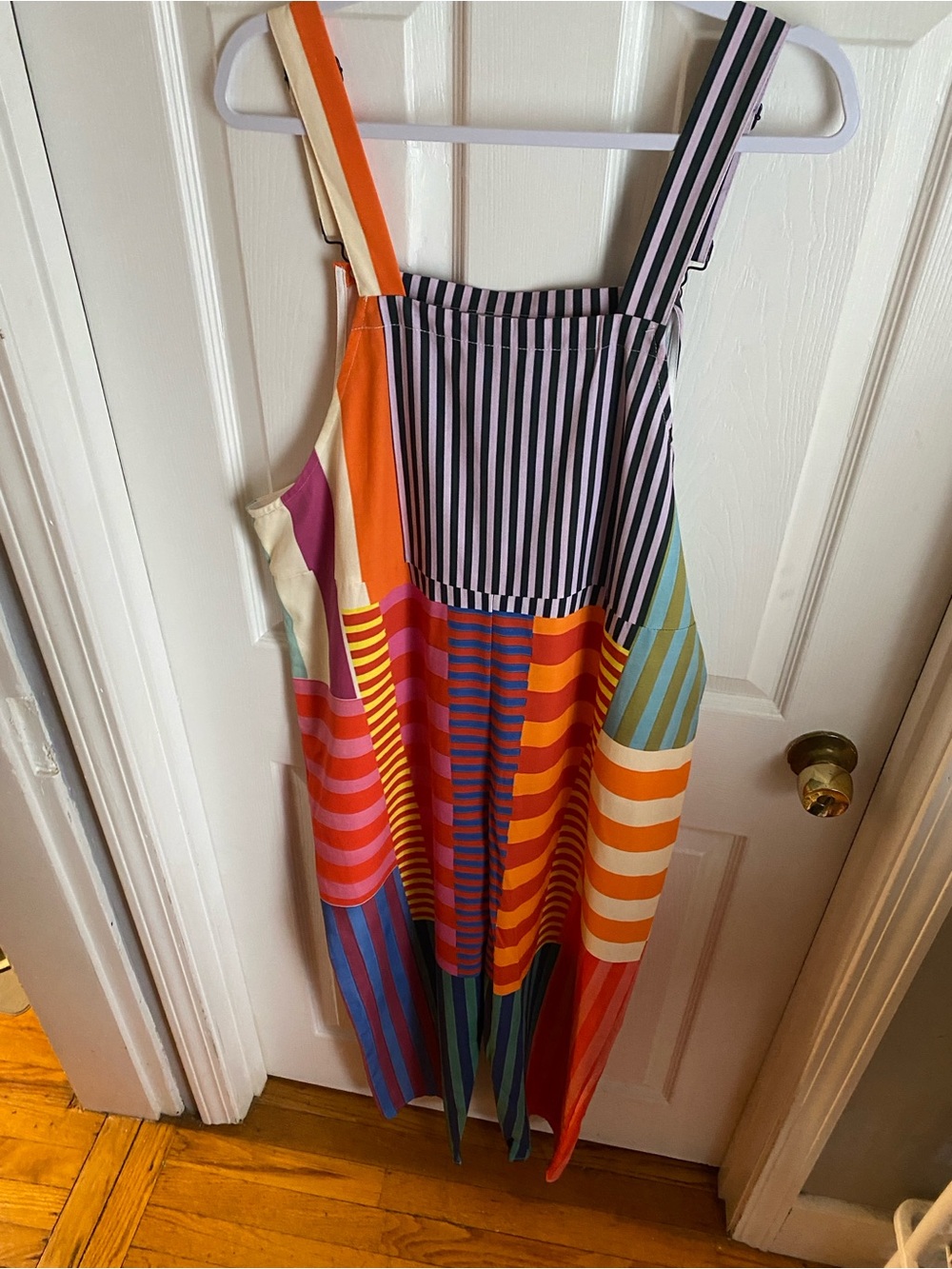 Multi Colored Multi Striped Overalls XL - Picture 5 of 6